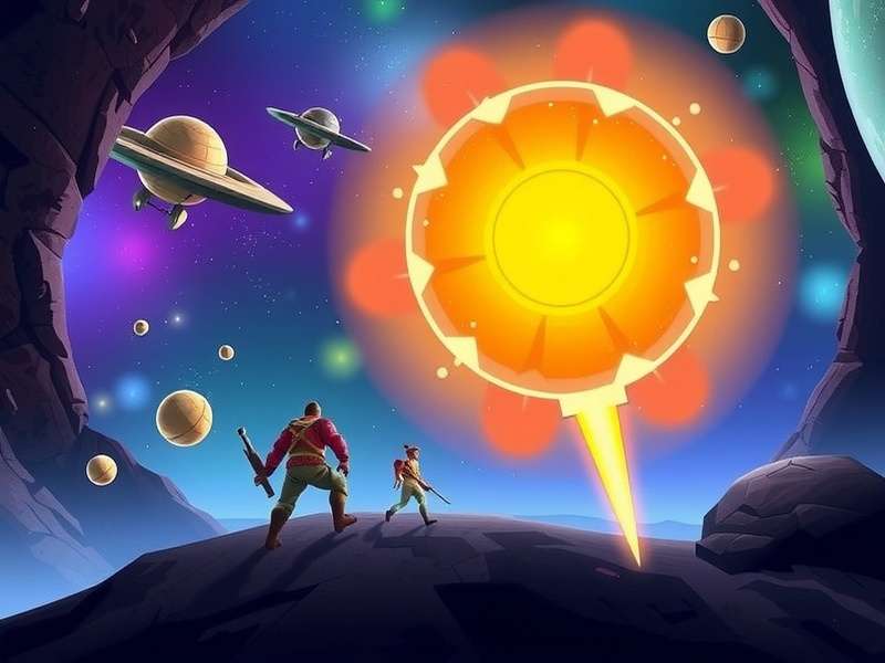 Saffron Galaxy Trekker Game Screenshot